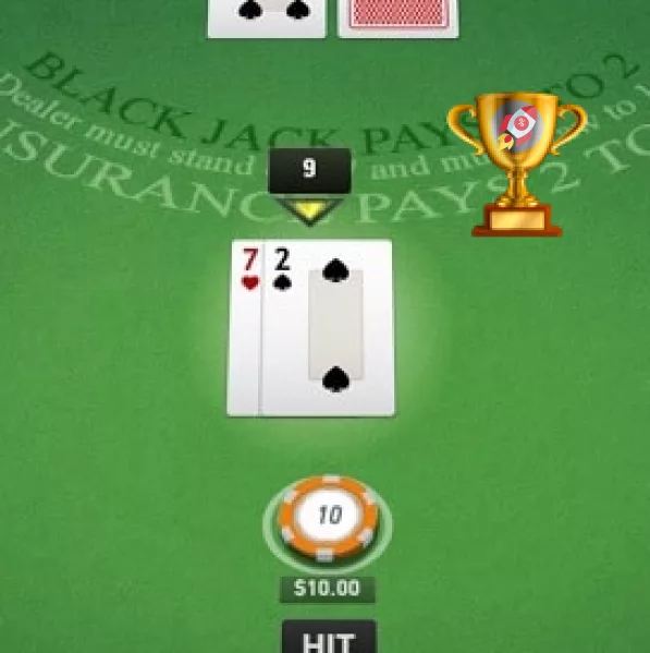 Blackjack pöytä ja "Paras palautusprosentti pöytäpeleissä" -palkinto