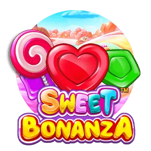 Sweet Bonanza suosikki kasinopelin logo.